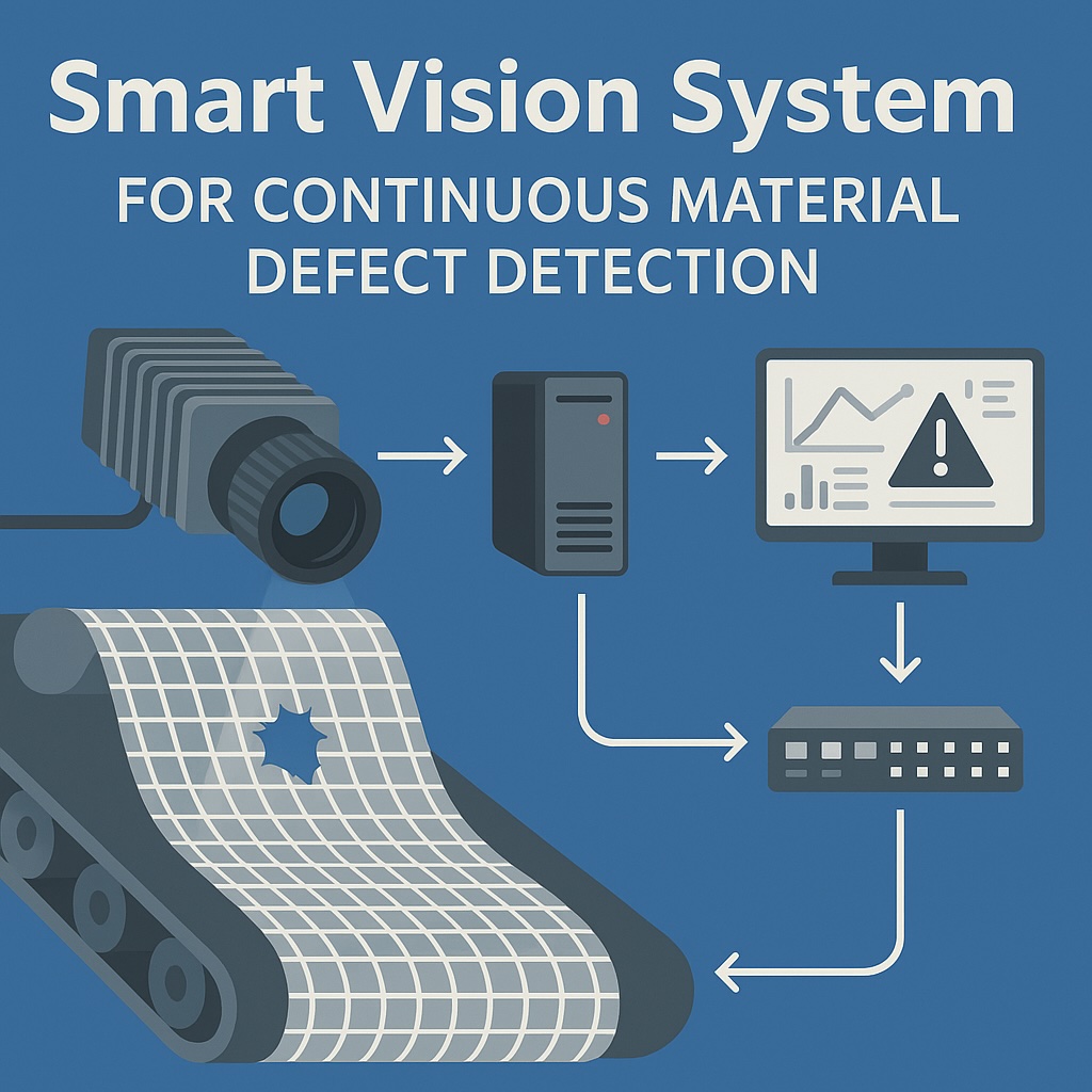 Smart Vision System for Continuous Material Defect Detection - Simplico