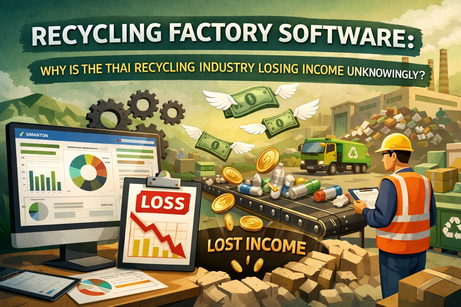 Recycle Income リサイクル工場管理システム:日本のリサイクル事業者が見えないところで損をしている理由 - Simplico