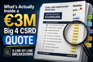 What’s Actually Inside a €3M Big 4 CSRD Quote — A Line-by-Line Breakdown